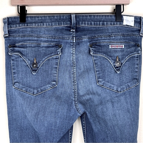 Hudson Jeans Women’s 31 Bacara Crop Straight Cuffed MONMARTRE Medium Wash - Picture 5 of 14
